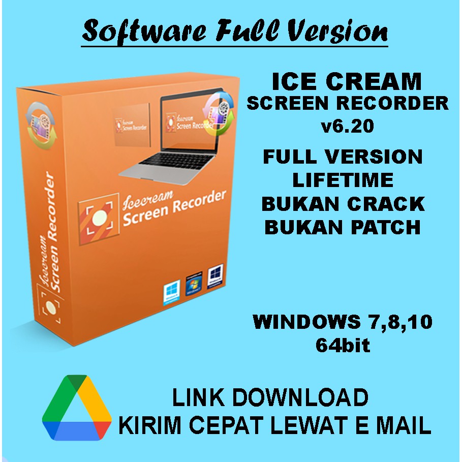 Ice Craem Screen Recorder PRO v6.20 - Rekam Layar Monitor - Windows 7,8,10 - 64 bit