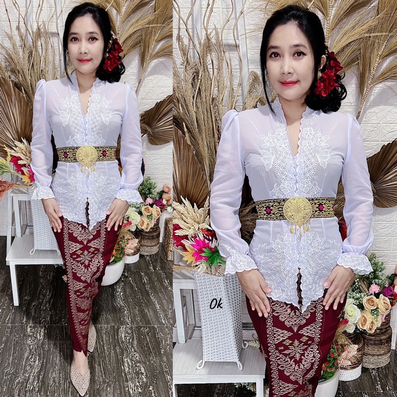 kebaya bordir motif melati