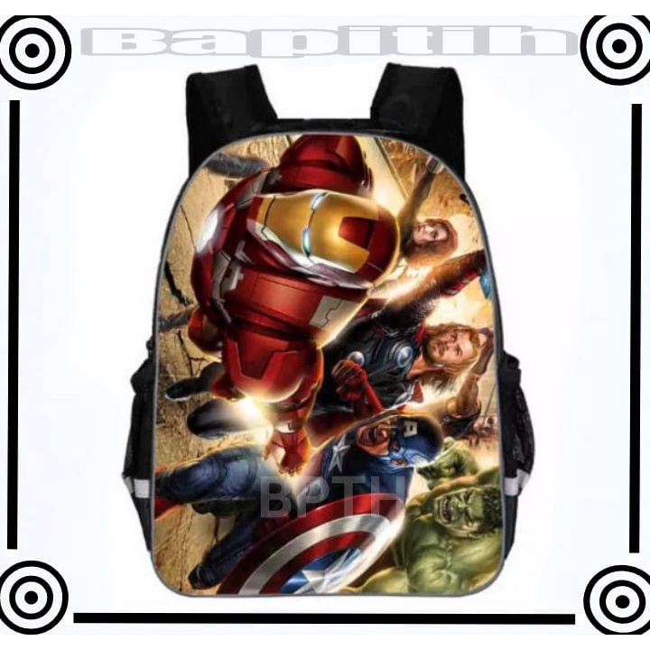 BPT TERMURAH Tas Ransel Anak Sekolah SD Laki Laki AVENGERS Ukuran Besar dan Luas IMPORT