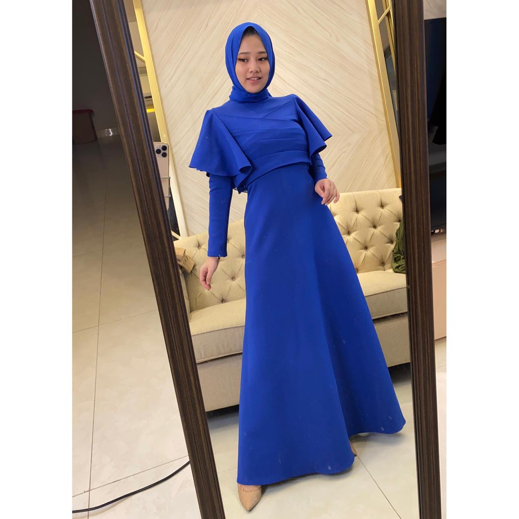 Jessicacollectionn 734# dress maxi import scuba/ clara maxi dress