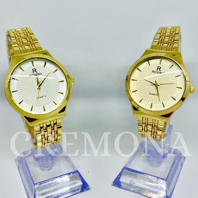 Jam Tangan Wanita Bulat Rantai Fashion Import Murah Mewah