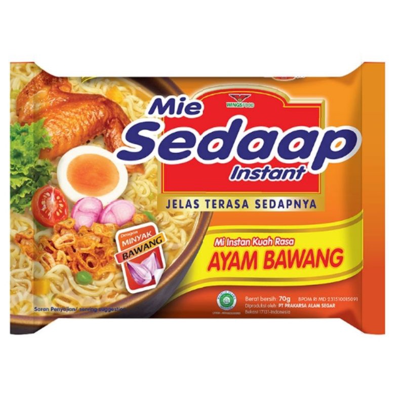 

Sedaap Mie Instan Rasa Ayam Bawang 70gr