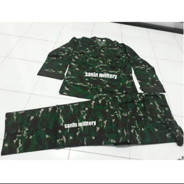 Seragam pdl loreng NKRI / Baju PDL loreng TNI / loreng NKRI asli jatah TNI