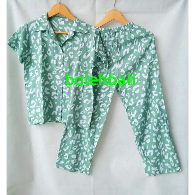 PIYAMA DEWASA BAJU TIDUR BAJU SANTAI BAJU JALAN JALAN  MOTIF MILKY ASLI BALI