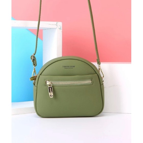 Tas Selempang Wanita Warna Hijau Green AERY