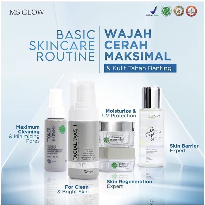 Msglow skincare perawatan wajah 100% ORI