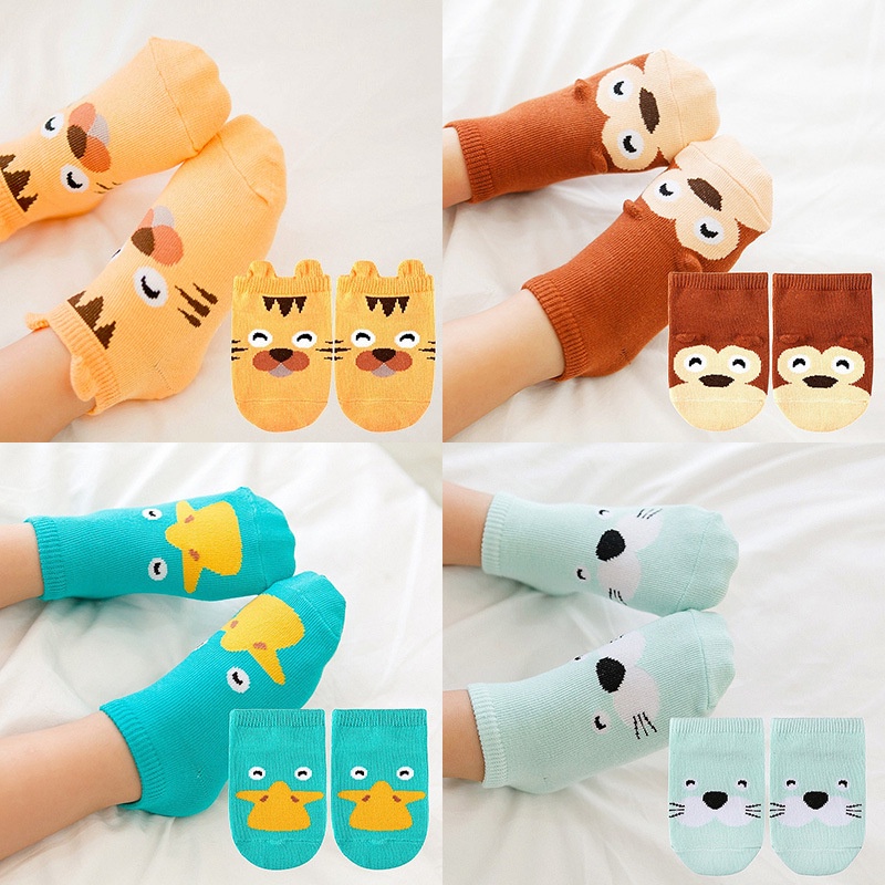 Kaus kaki bayi anti slip hewan lucu / Kaos kaki anak bayi / 3D Baby Socks / Kaos kaki bayi murah / Kaus kaki kartun bayi (B87-88)