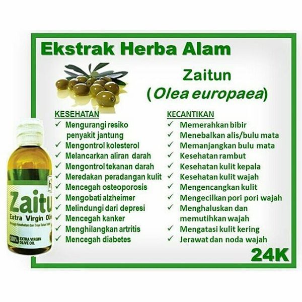 Minyak Zaitun HALAL EXTRA VIRGIN 100% Banyak MAnfaat sebagai Obat Serbaguna