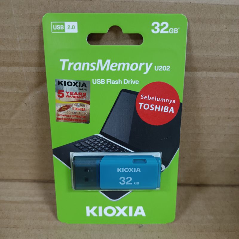 Toshiba Kioxia Flashdisk 32GB USB2.0 Hayabusa U202 Original