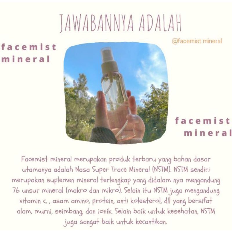 FACE MIST NASA