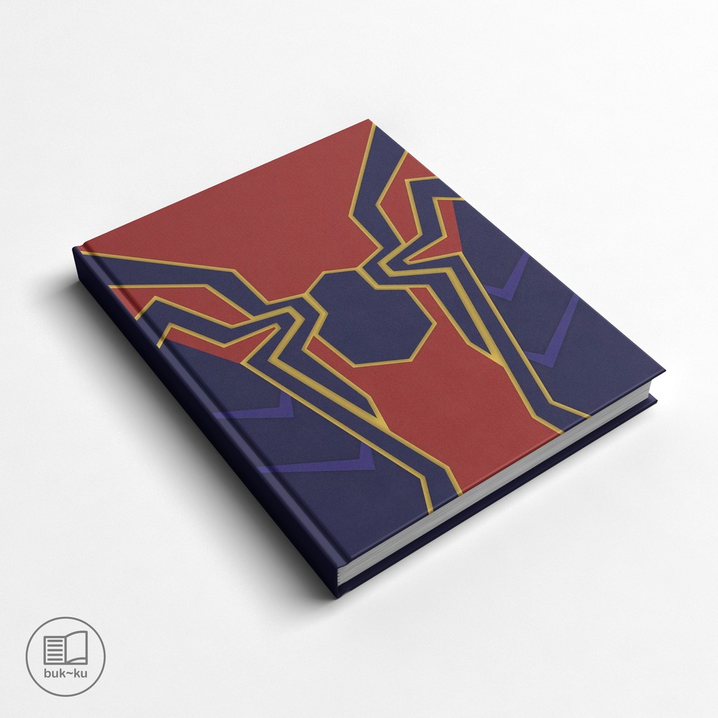 

buku custom avenger motif spiderman catatan tulis notebook spider man