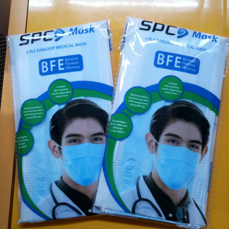 Masker SPC 3 ply Earloop 5 s