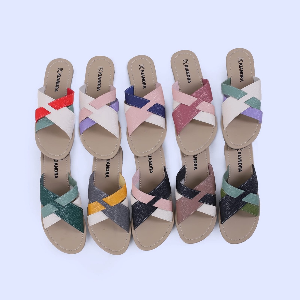 Sandal Wanita Terbaru 2022 Sandal Cewe Kekinian sandal Wanita Terbaru Slop Sandal Selop Wanita Non S