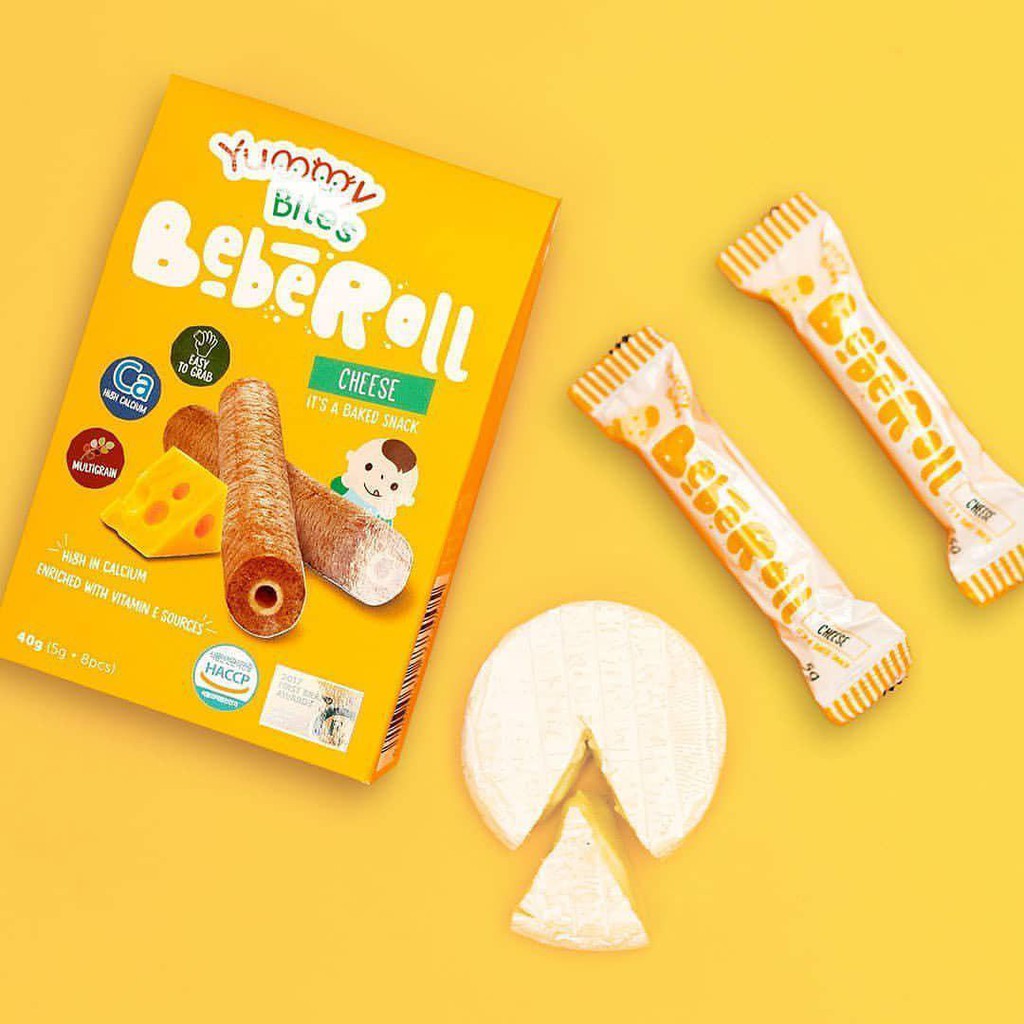 Yummy Bites BebeRoll 40g/ Snack Bayi / Makanan Bayi 6M+ (Tersedia varian rasa)