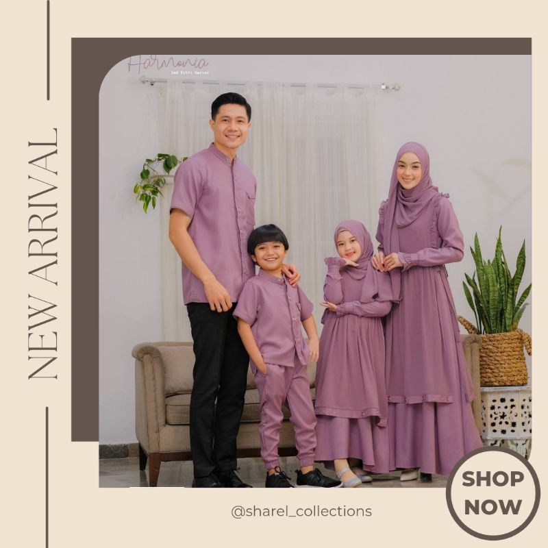 NARARYA Harmonia Sarimbit Couple Lebaran Keluarga Fashion Muslim