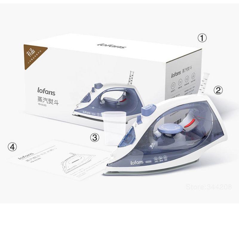 Xiaomi Mijia Lofans Steam Iron Setrika Uap 1600W - White