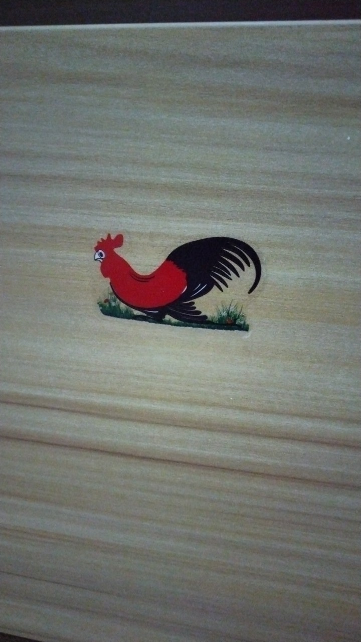 Gelas Plastik Motif Ayam Jago/tanpa Pegangan/tanpa Gagang