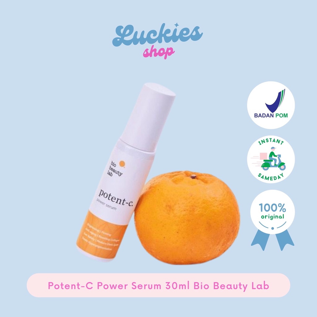 BPOM Potent-C Power Serum 30ml Bio Beauty Lab Serum Vitamin C Vit C Pencerah Wajah Glowing