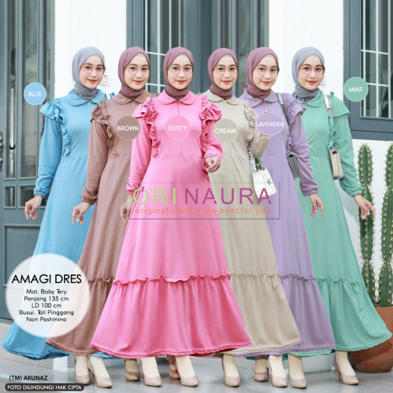 Dress wanita muslim amagi ori naura