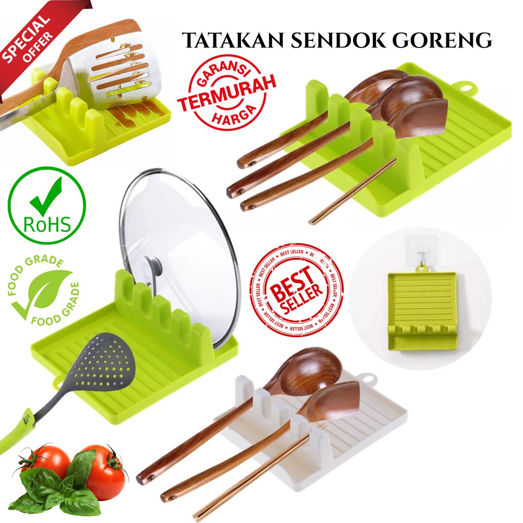 TATAKAN SPATULA / TATAKAN SENDOK GORENG / HOLDER TUTUP KUALI/ ALAT DAPUR