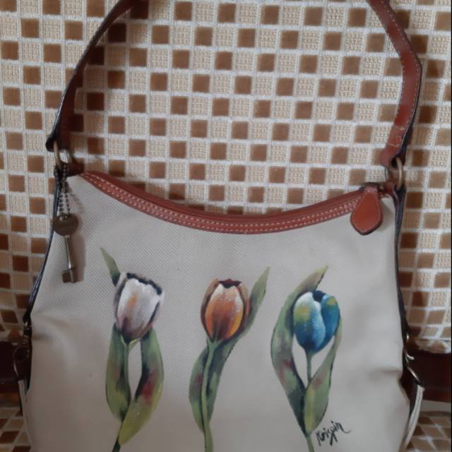 Tas Fossil 54 Lukisan Rare