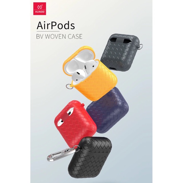 XUNDD Apple Airpods Air Pods 1 2 3 Premium Case Grid With Hook