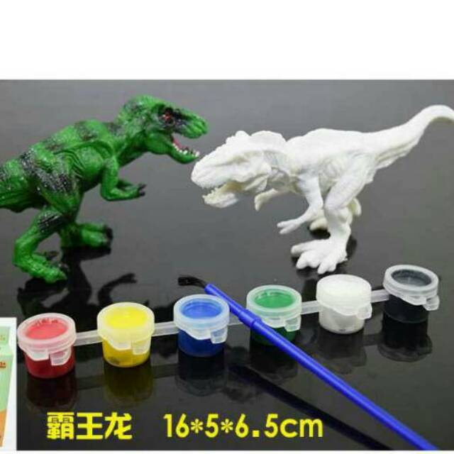 MEWARNAI DINO 3 DIMENSI SENI KREATIF EDUKATF LUKIS 3D DINOSAURUS BINATANG ANIMAL DINO PAINT MURAH