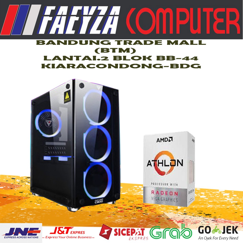 PC Gaming Generasi Terbaru AMD Athlon  - Radeon Vega 3 - HDD 500GB