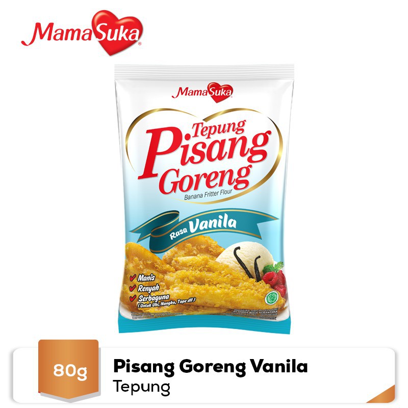 

Tepung Bumbu Pisang Goreng Vanilla Mama suka 70gr