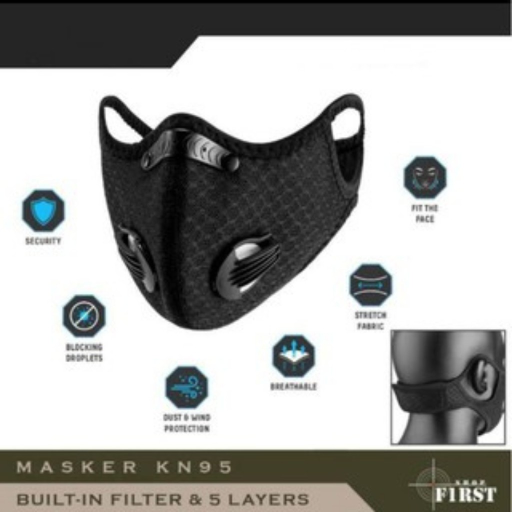 Masker KN95 SPORT MASK FILTER CARBON Masker KESEHATAN Masker Kain Motif Masker BRUKAT masker sport Sports outdoor masker bersepeda masker carbon filter masker kekinian 2022 masker terlaris murah Dengan desain tali perekat sehingga dapat fit dengan wajah