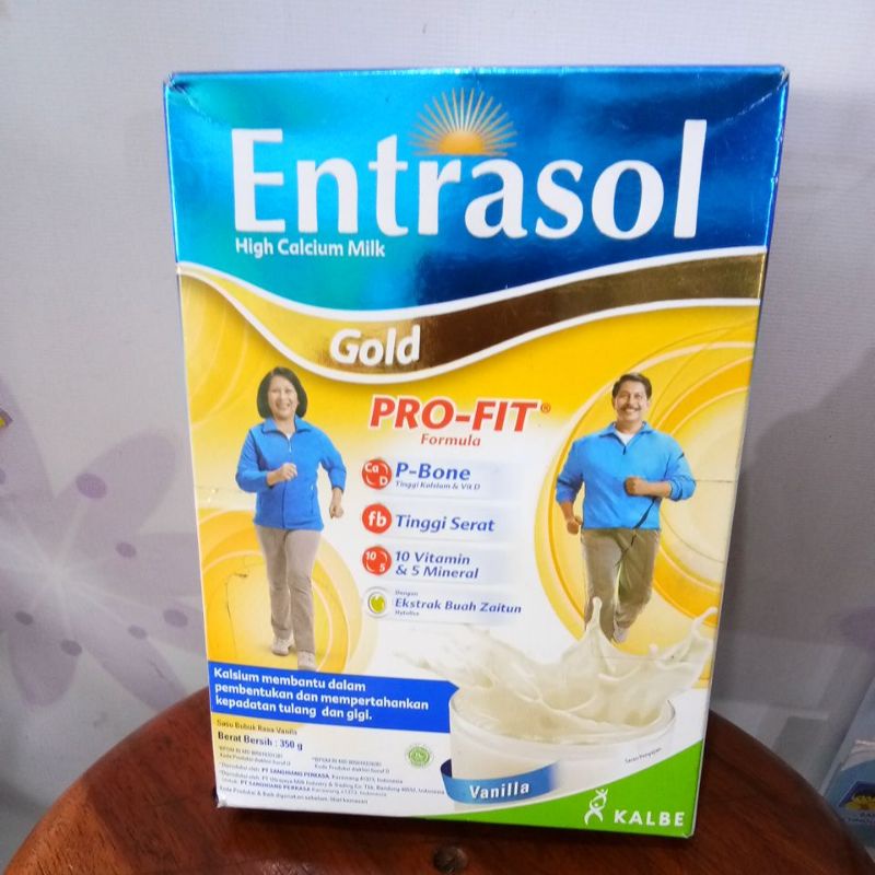 ENTRASOL GOLD PRO-FIT FORMULA ORIGINAL,COKELAT,VANILA 350GR