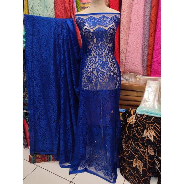 Bakal kebaya Semi Prancis Uk kebaya 3m x 1.5m/  bakal kebaya murah / kebaya medan / kebaya putih / k
