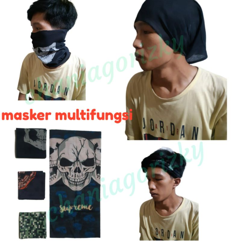 MASKER BANDANA BAFF/MASKER PENGENDARA MOTOR/MASKER MULTIFUNGSI PRIA/WANITA