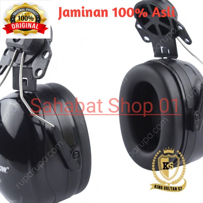 Krisbow earmuff Safety HELMET CAP MOUNTED 30 Db Penutup Telinga