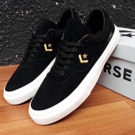 Grand SellerSR-1275|SEPATU CONVERSE LOW L. LOPEZ BLACK SUPER PREMIUM BNIB GRADE ORIGINAL SEPATU PR