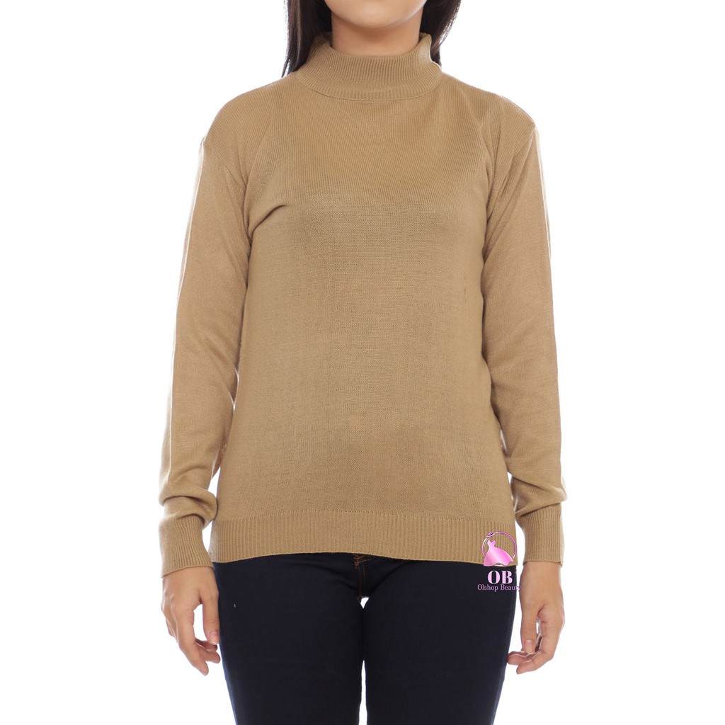 Sweater rajut Turtleneck engkel / ATASAN KERAH TINGGI RAJUT WANITA