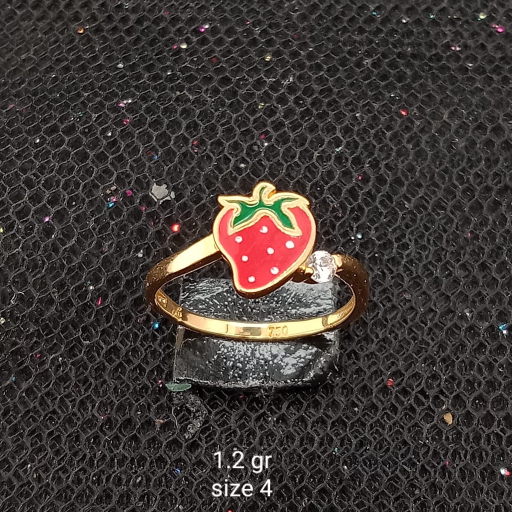 Cincin Anak Emas 17K - 1.2 gr Kadar 750 - 171