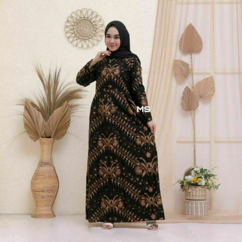 Baju Batik Wanita Gamis Batik Modern Dress Batik Wanita