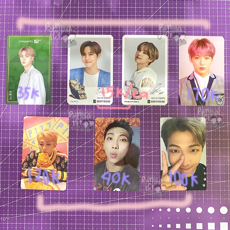 Jual Photocard BTS OFFICIAL RM Sg22 &amp; Fake Love (bundle) [BACA ...