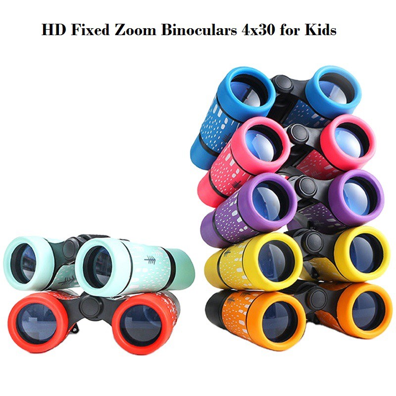 HD 4x30 Mini Colorful Adjustable Telescope for Kids - Fixed Zoom