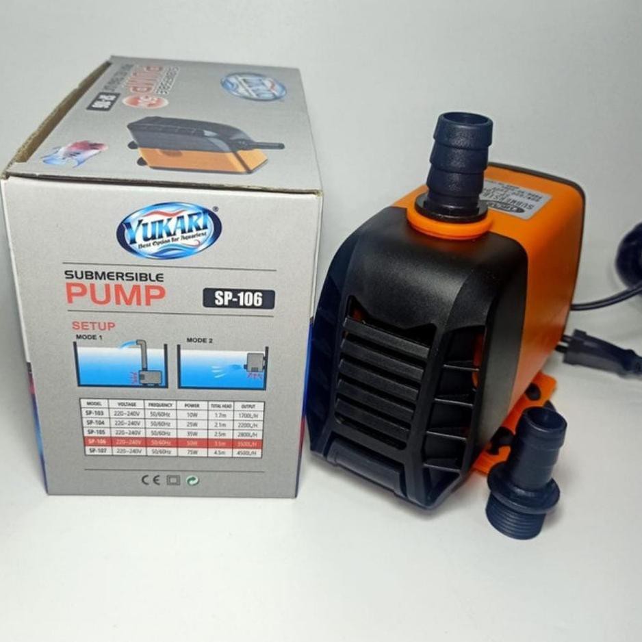 Submersible Pump SP-106 YUKARI Pompa Aquarium Celup Pompa Akuarium Water Pump Pompa Air 