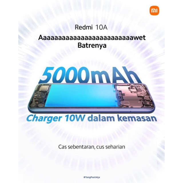 TERLARIS!! REDMI 10A RAM 3/32 &amp; 3/64 GARANSI RESMI XIAOMI INDONESIA