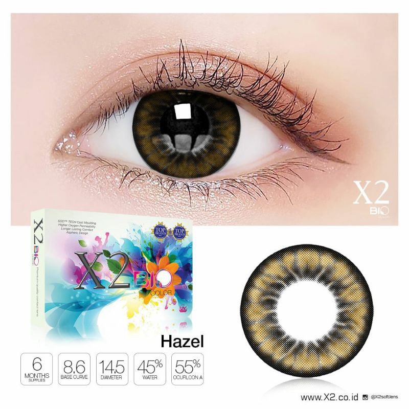 softlens warna hazel tersedia minus x2 bio colour hazel