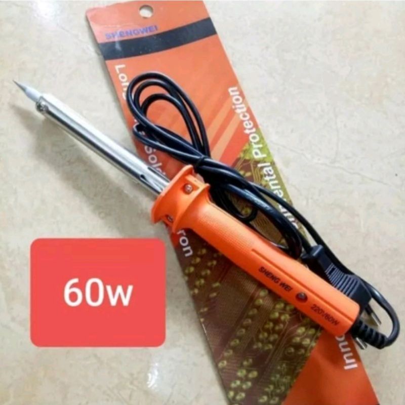SOLDER LISTRIK/SOLDER 60 WATT ORIGINAL SHENGWEI SETARA TEKIRO/ALAT SOLDER LISTRIK,KOMPONEN ELEKTRONI
