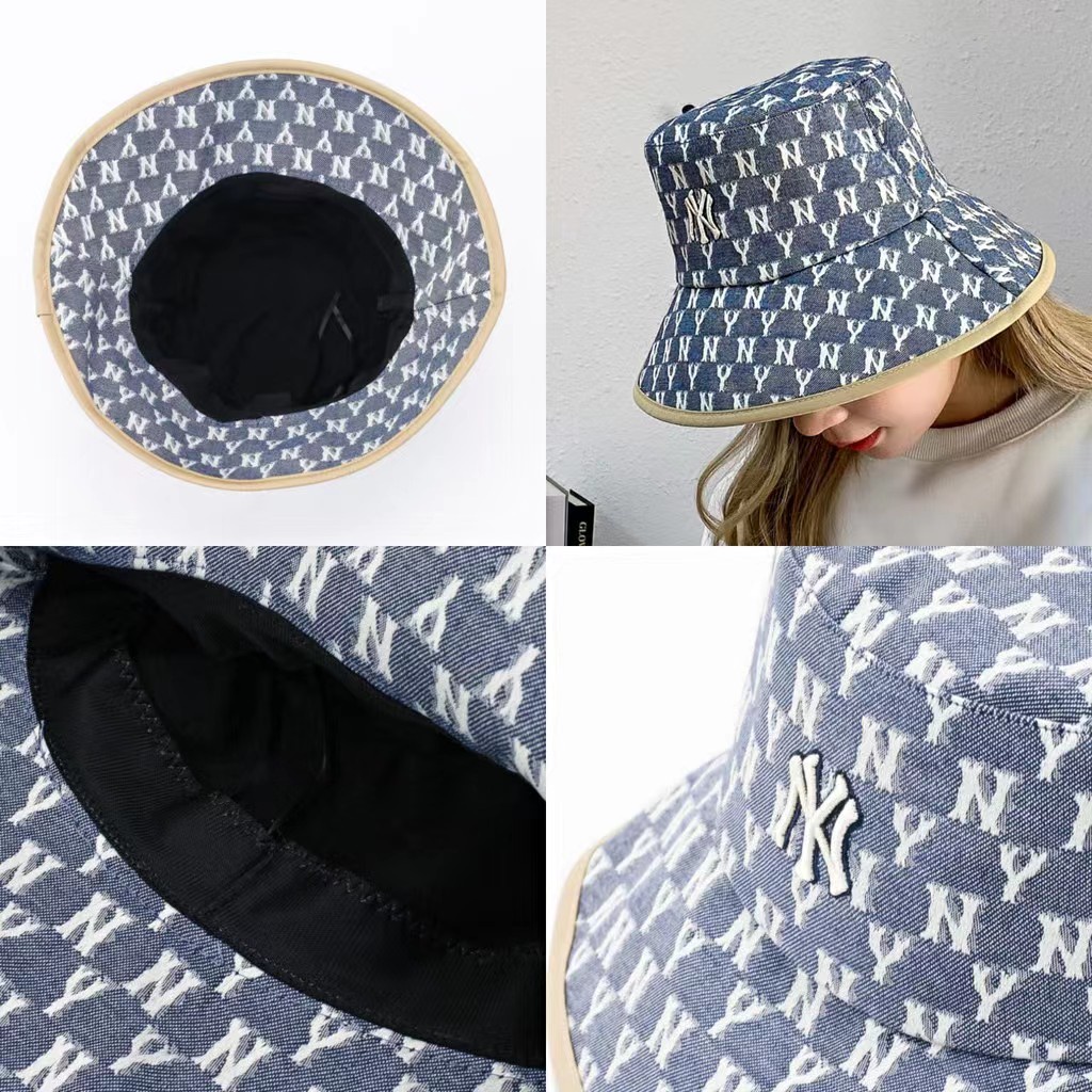 NEXTSTOP-136 Topi Bucket Wanita Gaya Kasual Bordir Pantai Hat Visor Lebar outdoor
