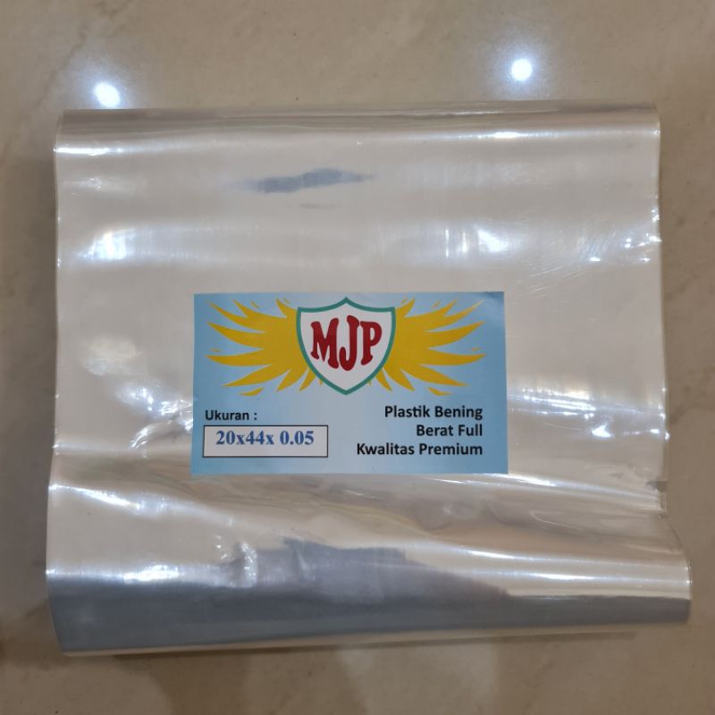 Plastik PP Bening MJP Tebal 0.05 Uk. 20x44 20x45 20x50