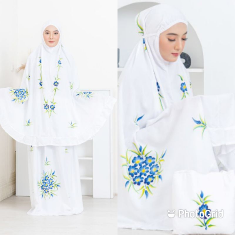 Mukena lukis rempel/mukena Bali perjumbo/ mukena bali lukis premium/ mukena lukis super Jumbo