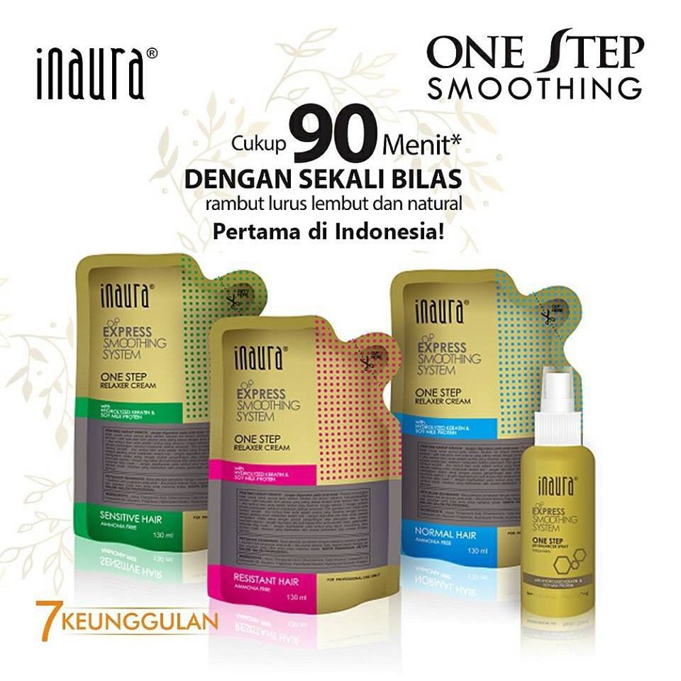 Inaura MiniPouch One Step / Obat Smoothing Inaura / Smoothing Inaura / Obat Pelurusan Rambut