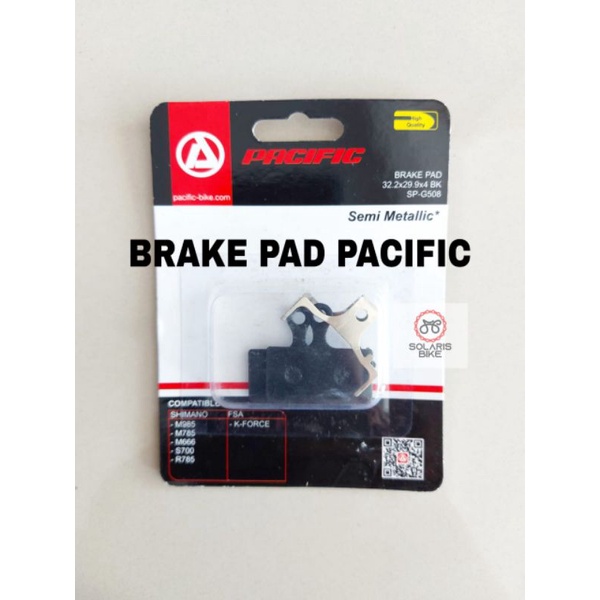 BRAKE PAD PACIFIC SP G 508