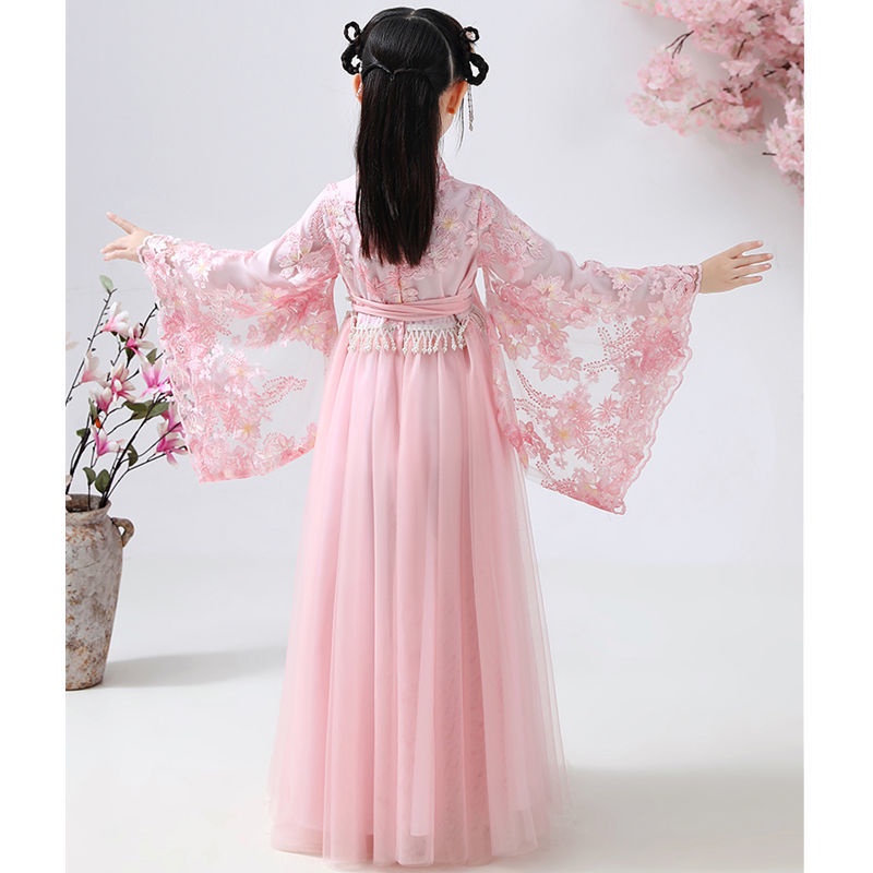 Hanfu children's Chinese style super FAIRY DRESS antique girl Sakura Princess Ru skirt Tang girl new